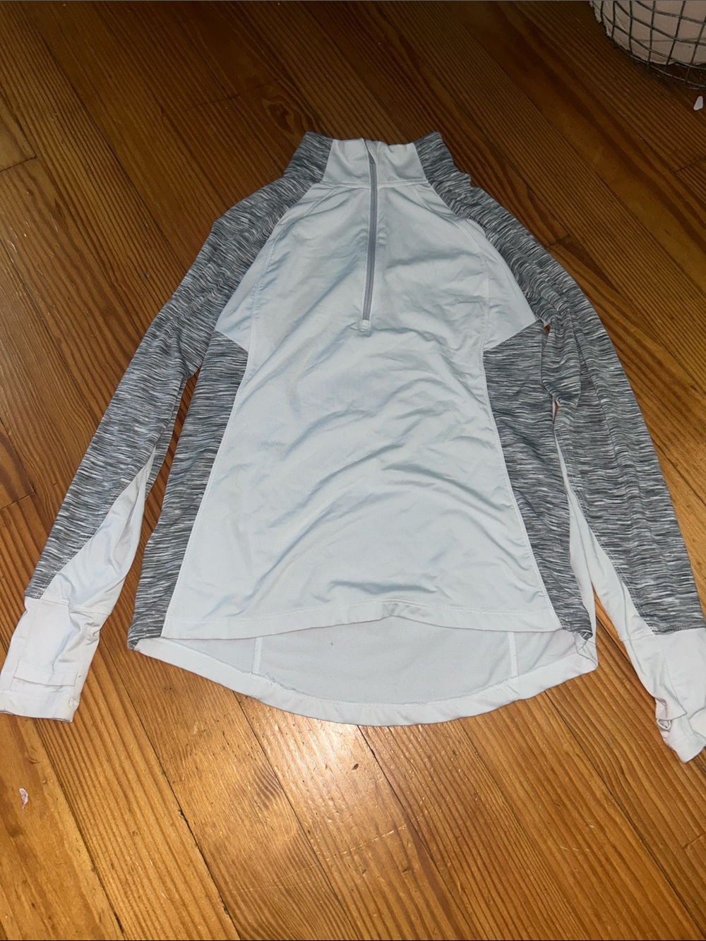 Danskin Now Light Blue and Gray Pullover Jacket